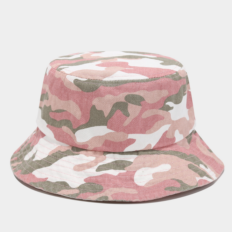 American-style Water-washed Distressed Camouflage Fisherman Hat