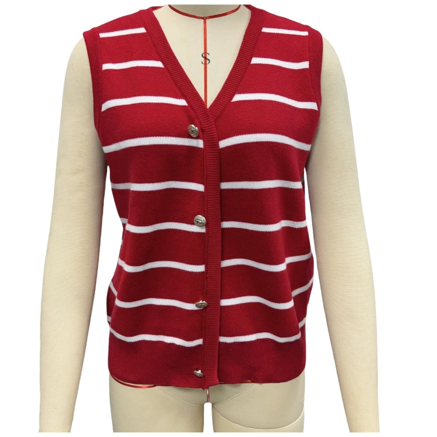 Casual Contrasting Vest Top - Women's Sweater Cardigan