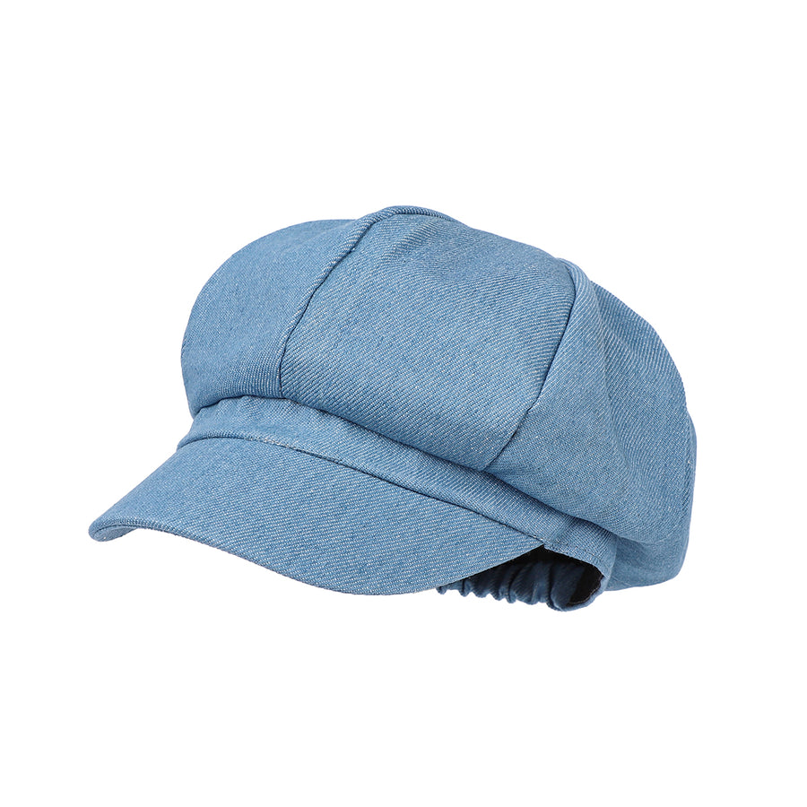 Retro Water-Washed Octagonal Newsboy Cap - Fashionable & Versatile