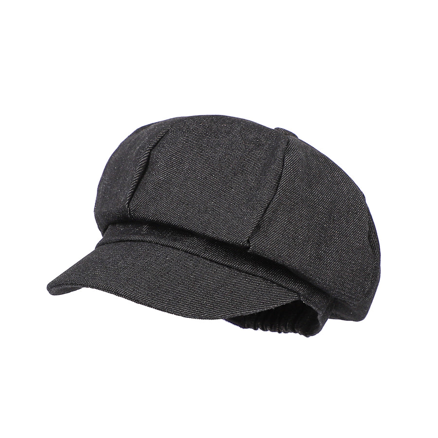 Retro Water-Washed Octagonal Newsboy Cap - Fashionable & Versatile