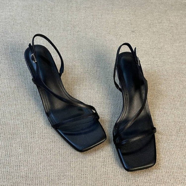 2026 Summer New French Elegant Comfort High Heels Sandals