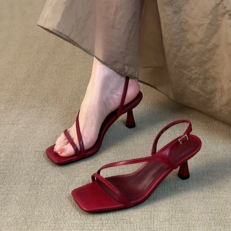 2026 Summer New French Elegant Comfort High Heels Sandals