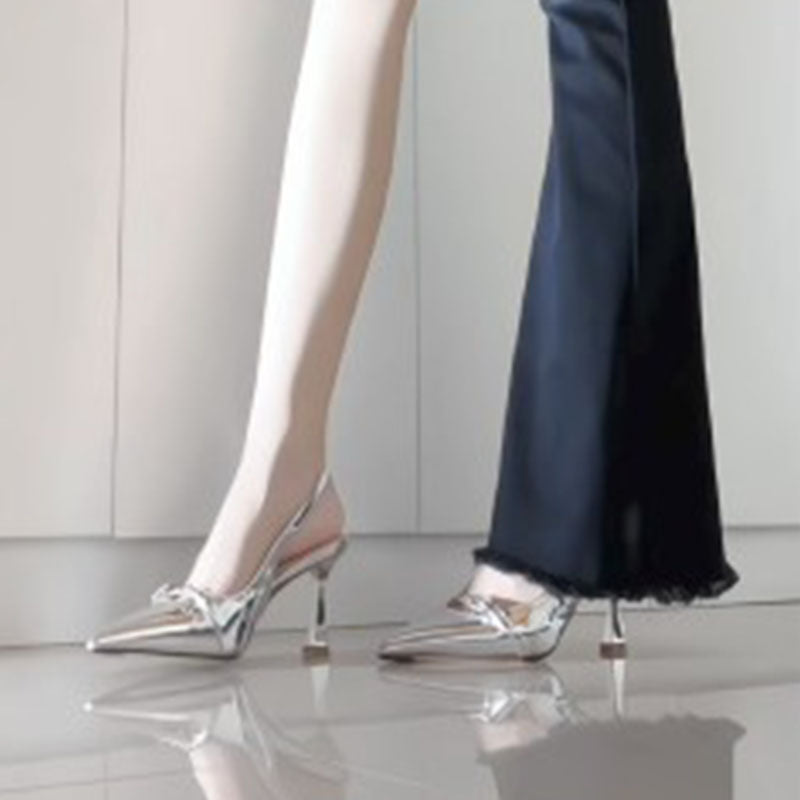 2026 Summer Women Punk Style Patent Leather Sandals