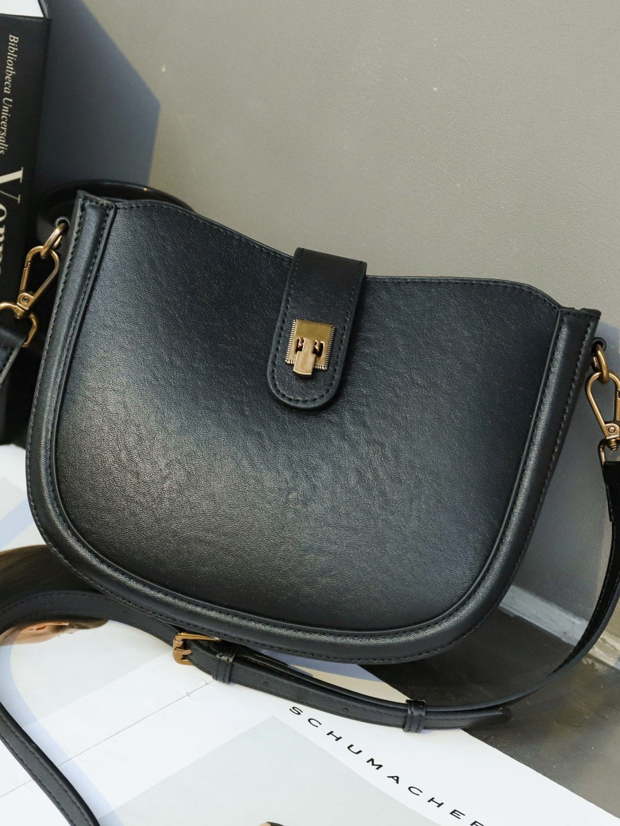 Genuine Leather Women's Bag - High-End Cowhide Saddle Bag