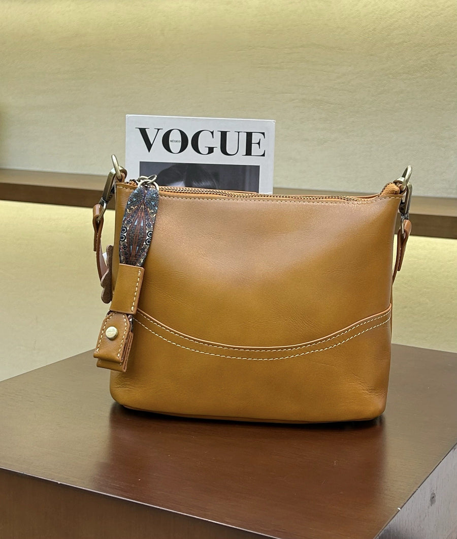 Custom Leather Women's Underarm Bag - High-End Boutique Style
