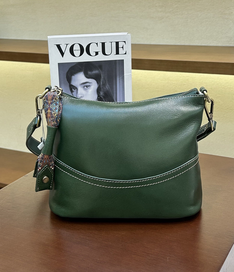 Custom Leather Women's Underarm Bag - High-End Boutique Style