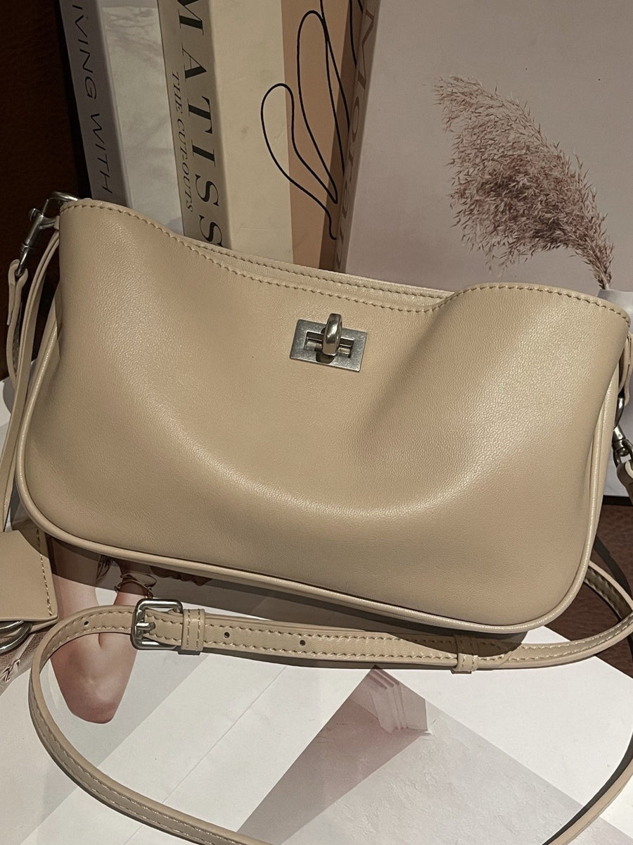 Genuine Leather Kelly Bag - Classy Crossbody for Women