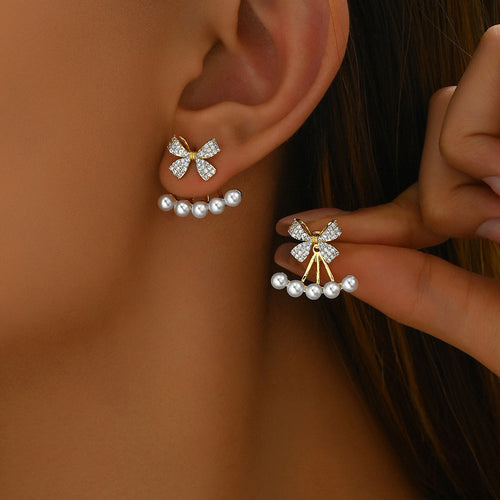 Minimalist Dainty Forest Style Women Stud Earrings - Ear Cuff Design