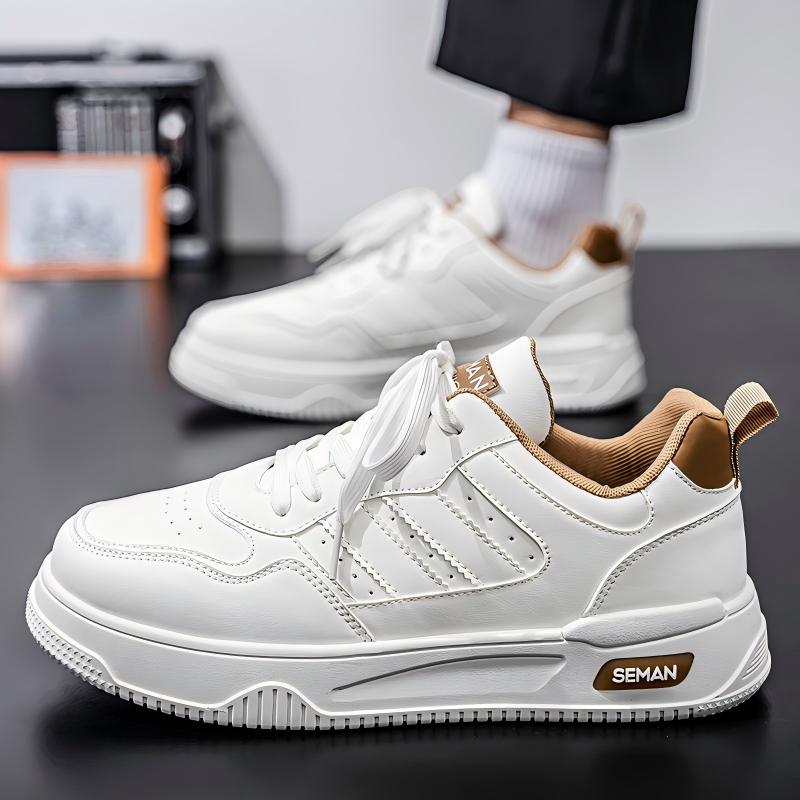 New Breathable White Platform Sneakers for Trendy Students