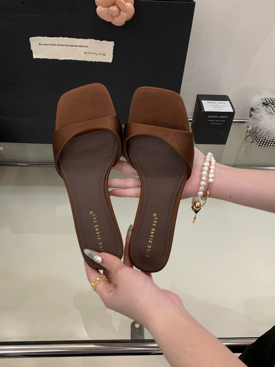 2026 Elegant Stiletto Slide Sandals for Women - Open Toe