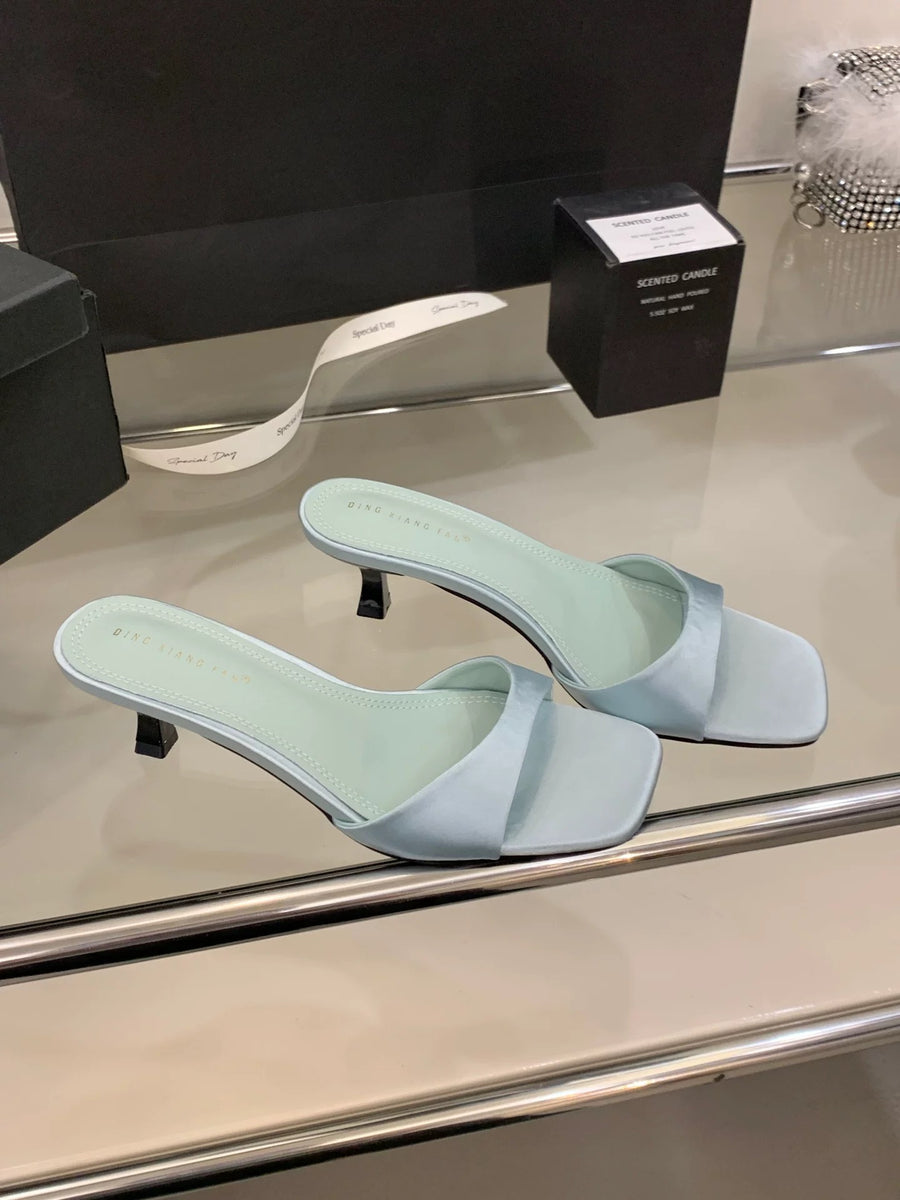 2026 Elegant Stiletto Slide Sandals for Women - Open Toe