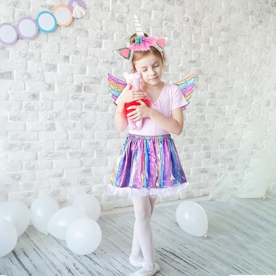 Purple Unicorn Costume with Sparkly Headband for Parties