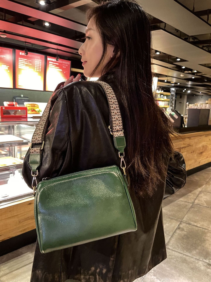 Genuine Leather Women's Bag - Stylish Commuter Crossbody