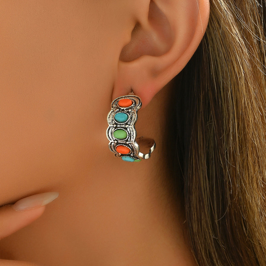 2026 New Geometric Retro Earrings for Women - Unique Ear Cuff