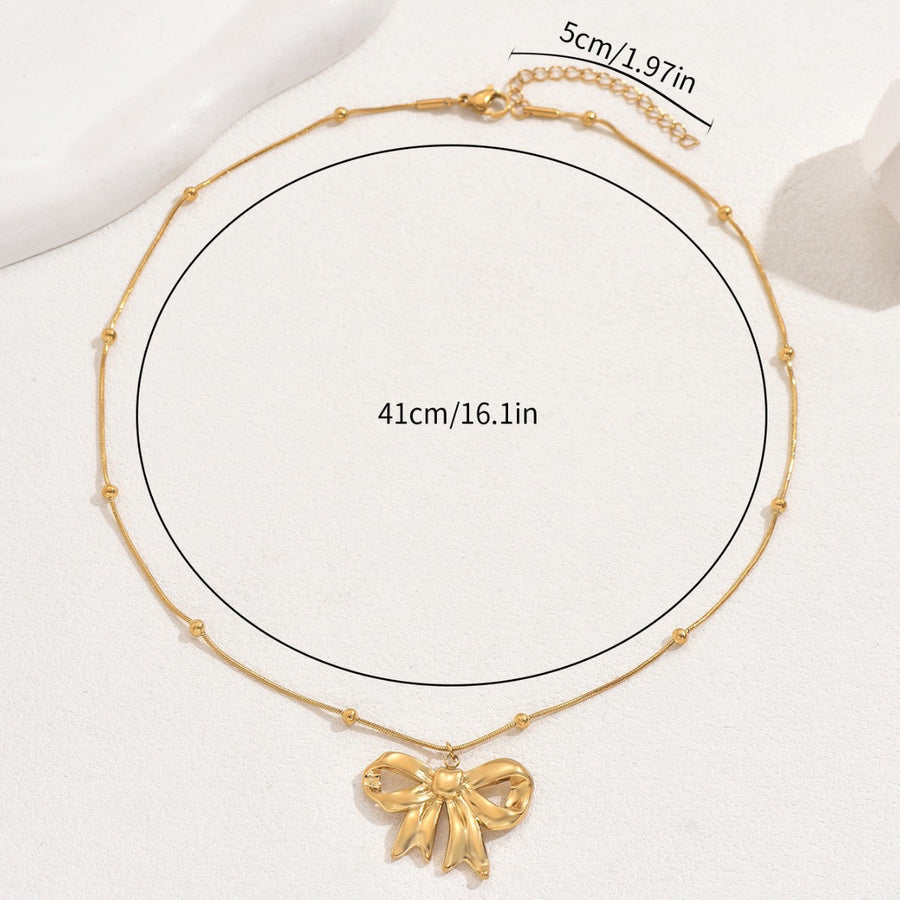 2026 New Bowknot Choker Necklace for Women - Classic Style