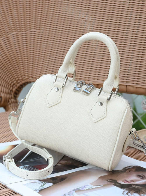 Top-grain Leather Women's Crossbody Bag - Large Capacity