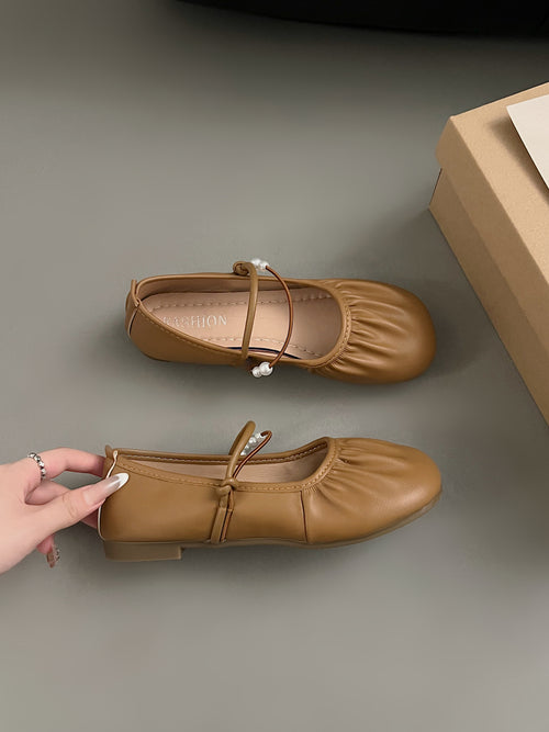 2026 Fall New Silver Mary Jane Loafers - Stylish Flats for Women