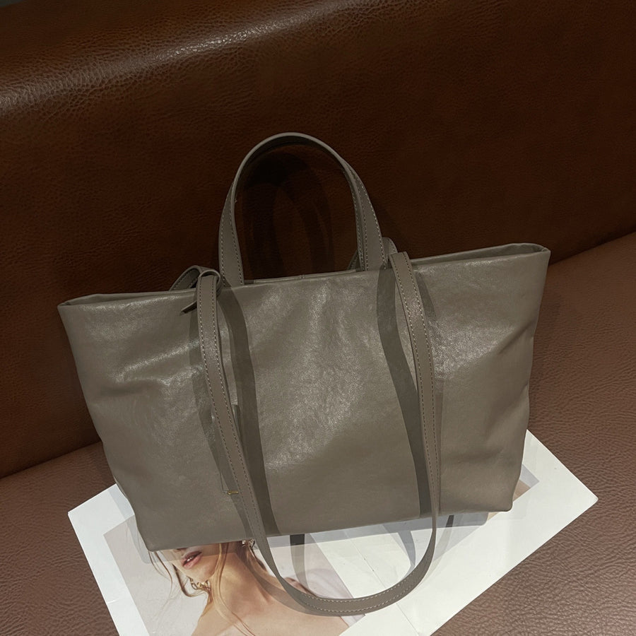 New Genuine Leather Women's Crossbody Bag - Vintage Style