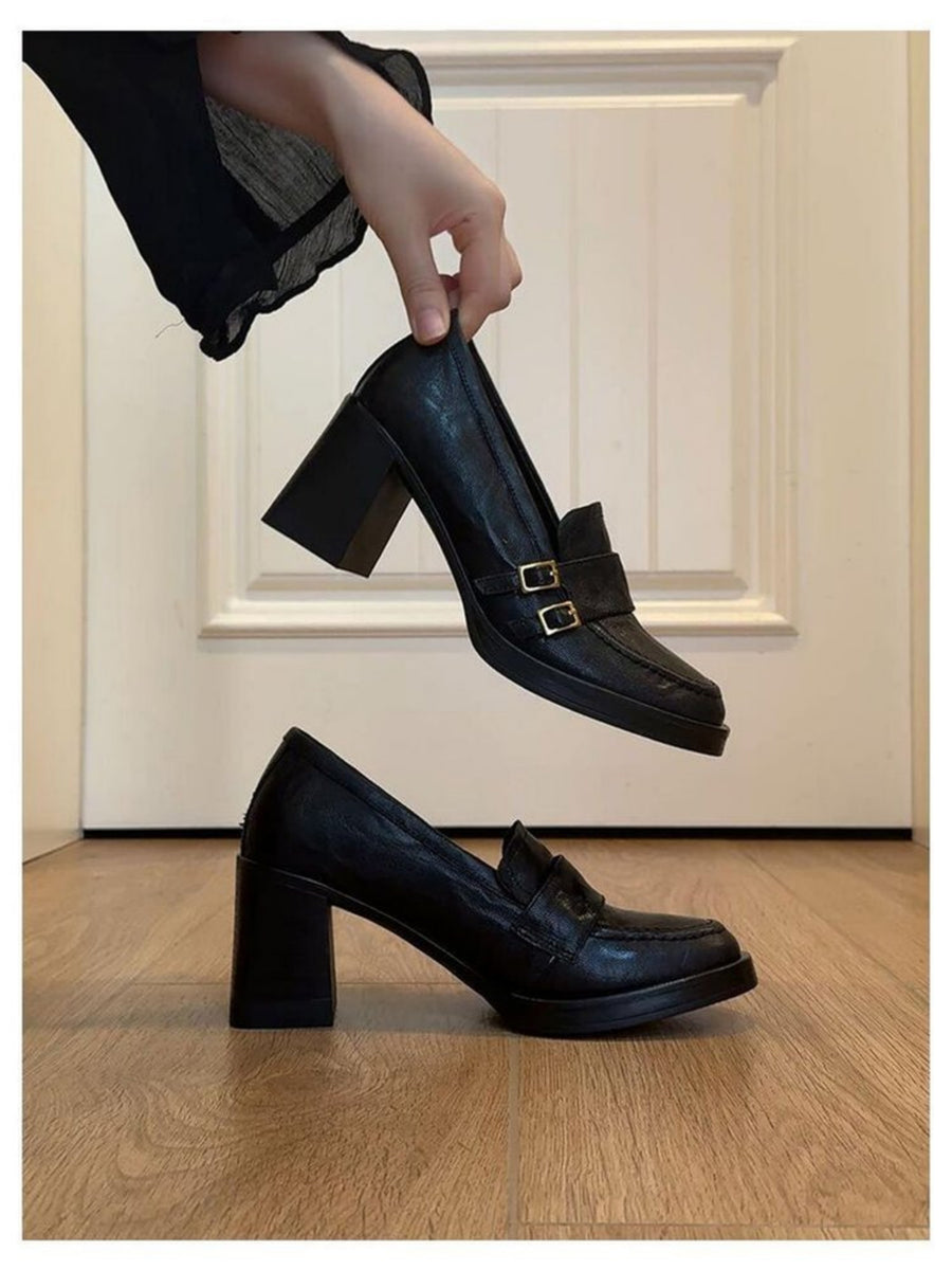 New Autumn British Style Platform Loafers for Women - Flats