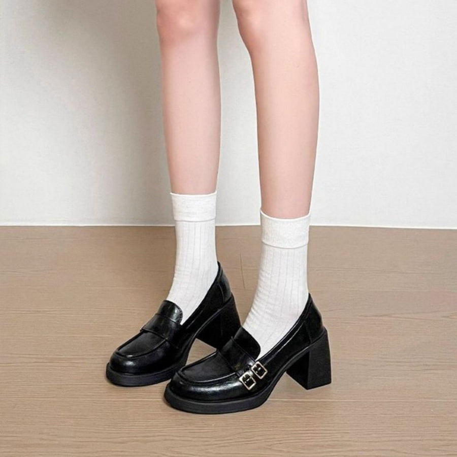 New Autumn British Style Platform Loafers for Women - Flats
