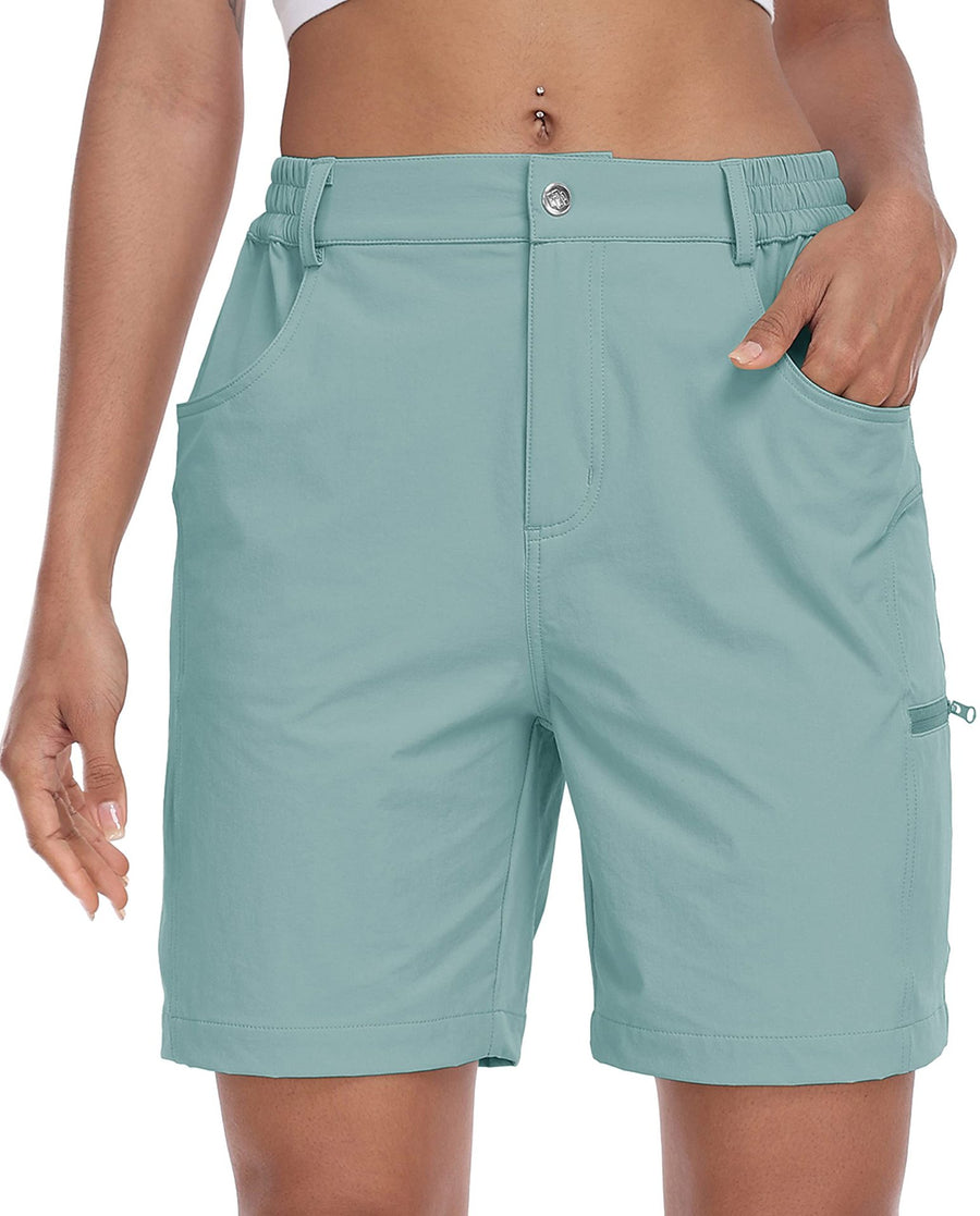 Women's 7 Inch Quick Dry Golf Hiking Shorts - Lightweight & Comfy