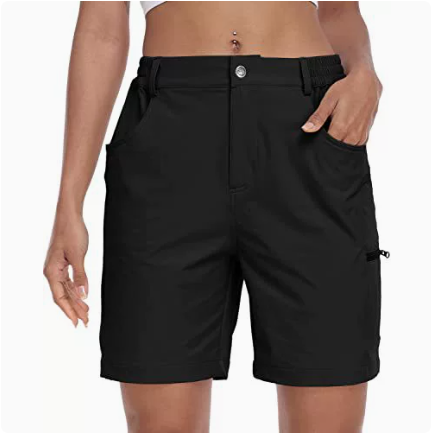 Women's 7 Inch Quick Dry Golf Hiking Shorts - Lightweight & Comfy