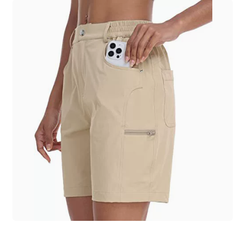 Women's 7 Inch Quick Dry Golf Hiking Shorts - Lightweight & Comfy