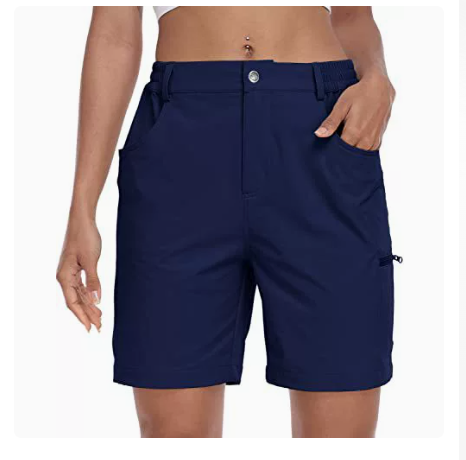 Women's 7 Inch Quick Dry Golf Hiking Shorts - Lightweight & Comfy