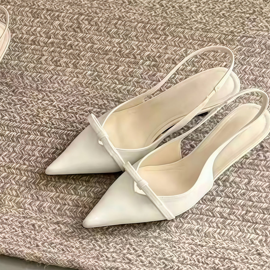 New Spring & Summer Cool Tone Gentle High Heels with Bow
