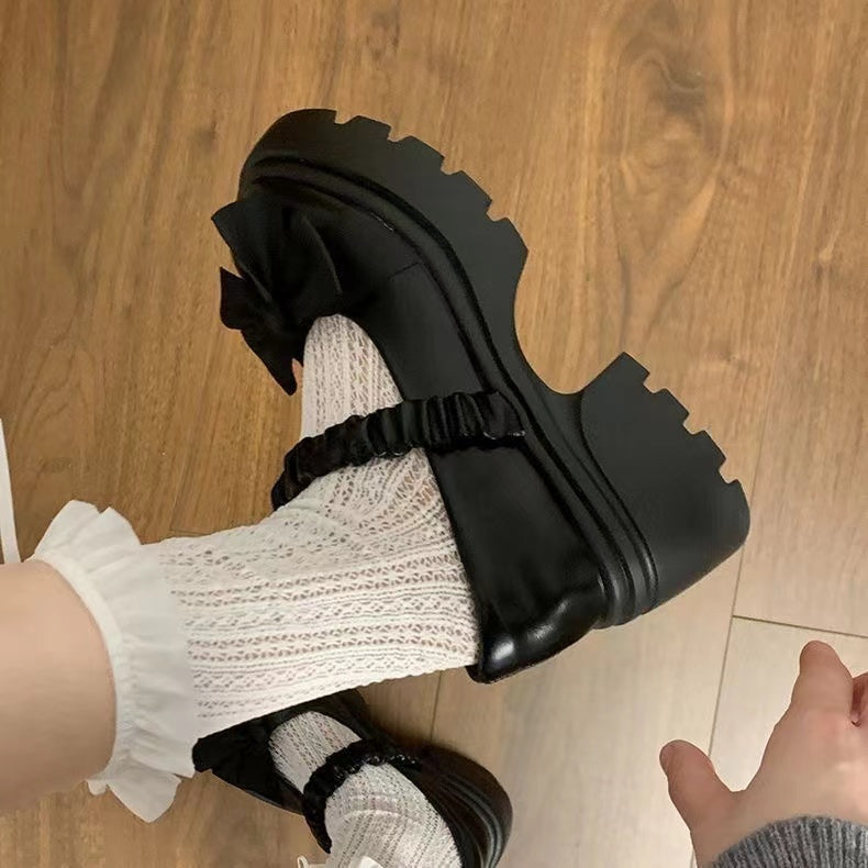 Japanese Style Thick Soled Mary Jane Shoes for Maxi Skirts