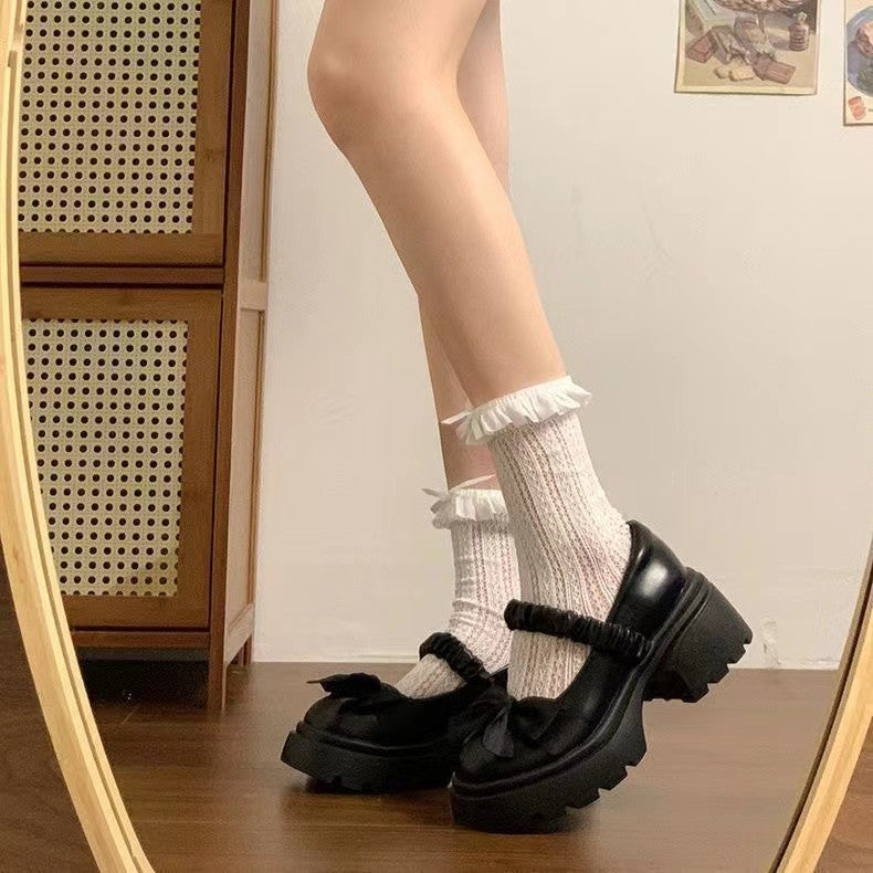Japanese Style Thick Soled Mary Jane Shoes for Maxi Skirts