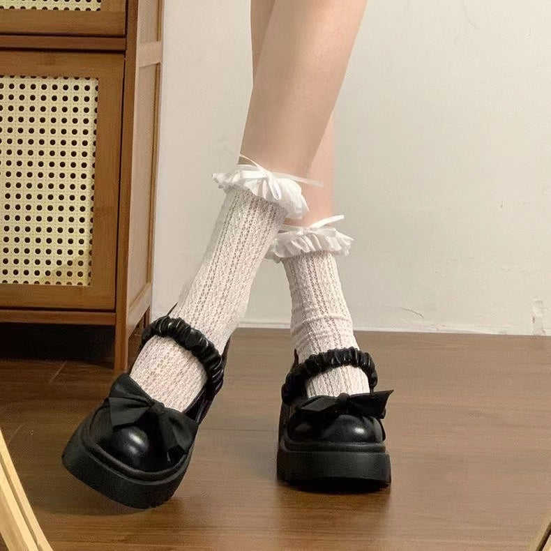 Japanese Style Thick Soled Mary Jane Shoes for Maxi Skirts