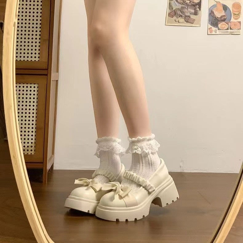 Japanese Style Thick Soled Mary Jane Shoes for Maxi Skirts
