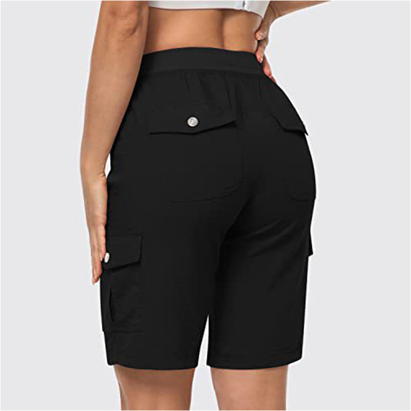Comfortable Women's 6 Pocket Casual Work Shorts