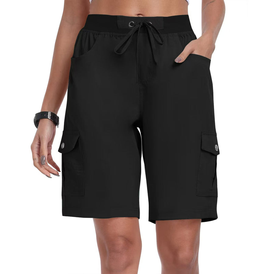 Comfortable Women's 6 Pocket Casual Work Shorts