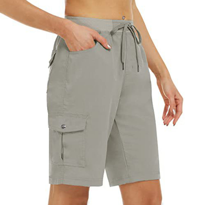 Comfortable Women's 6 Pocket Casual Work Shorts