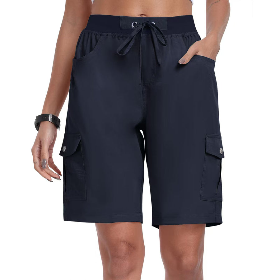 Comfortable Women's 6 Pocket Casual Work Shorts