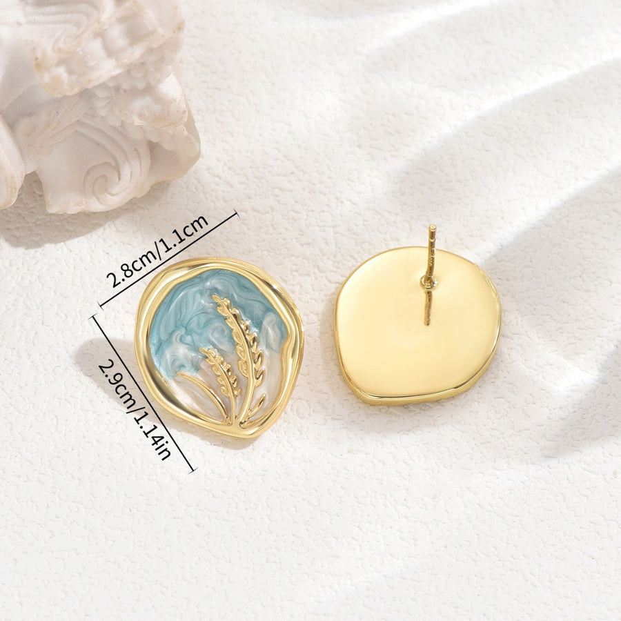 Ins Soft Sweet Women Earrings - Lavender Plant Ear Cuff Design