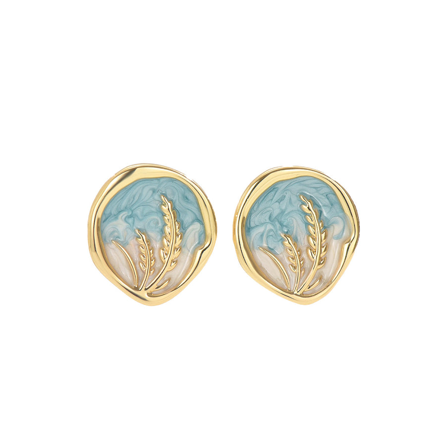 Ins Soft Sweet Women Earrings - Lavender Plant Ear Cuff Design