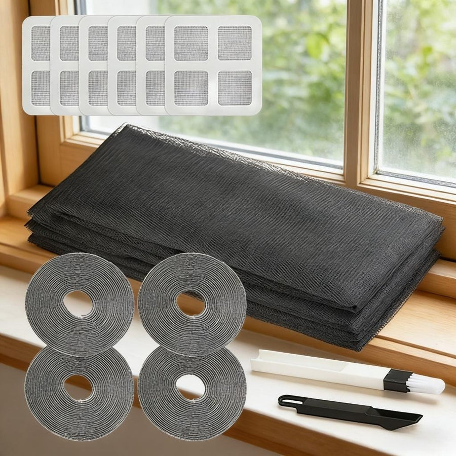 Black Mosquito Net Repair Patches - Versatile Travel Organizer