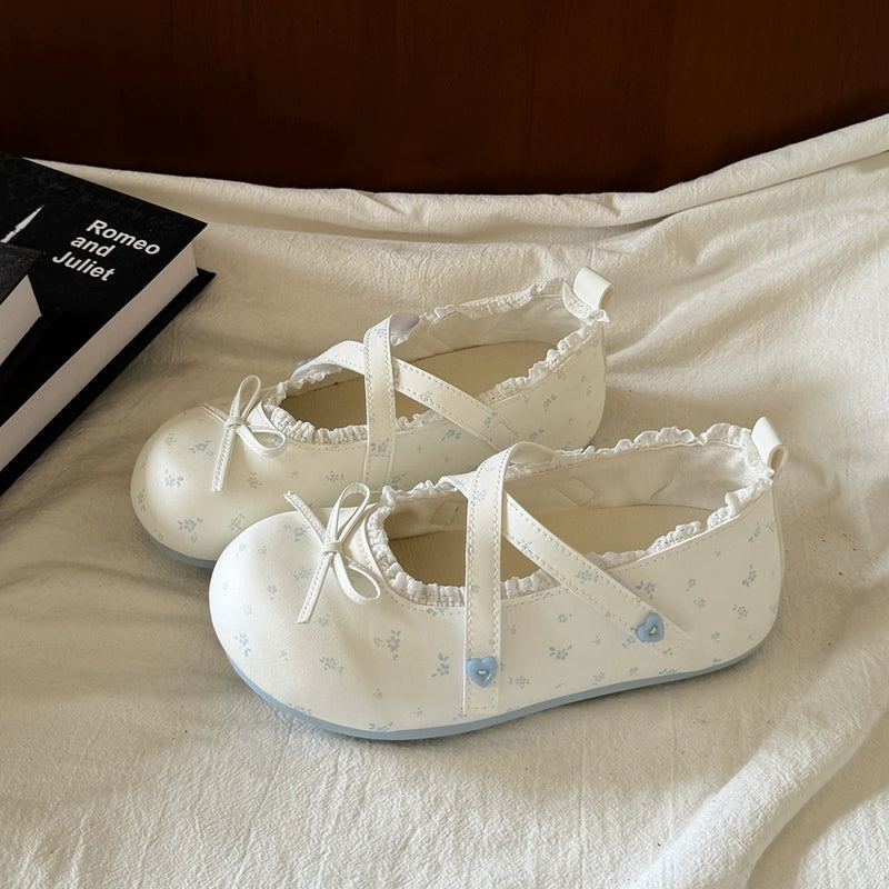 Flat Bottomed Shallow Mouth Single Shoe for Women - Ballet Style
