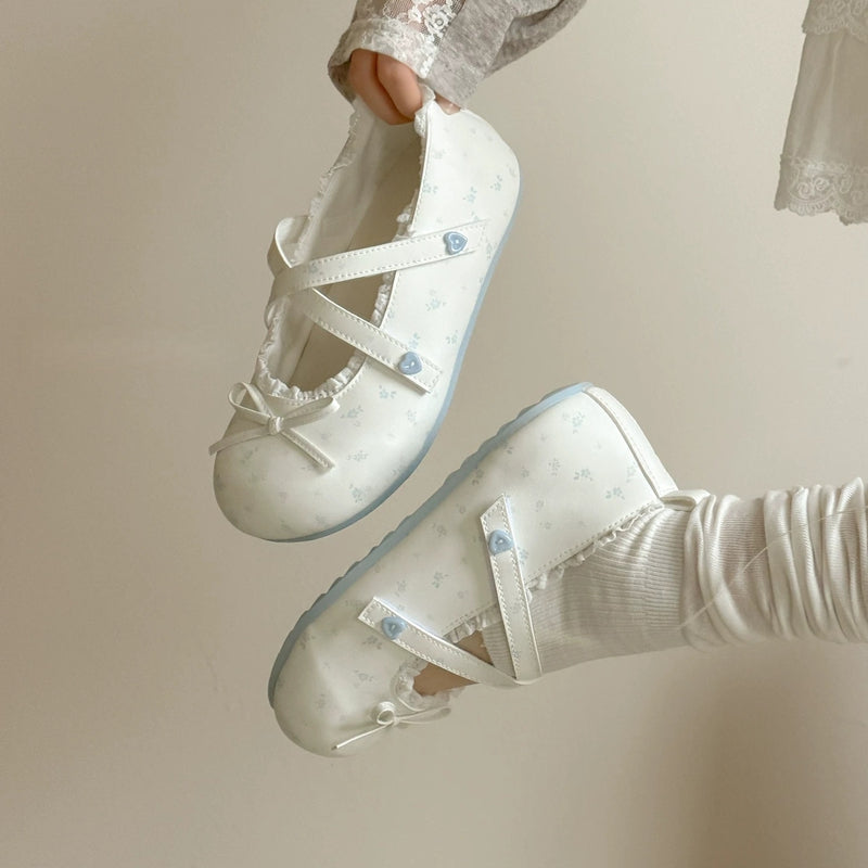 Flat Bottomed Shallow Mouth Single Shoe for Women - Ballet Style