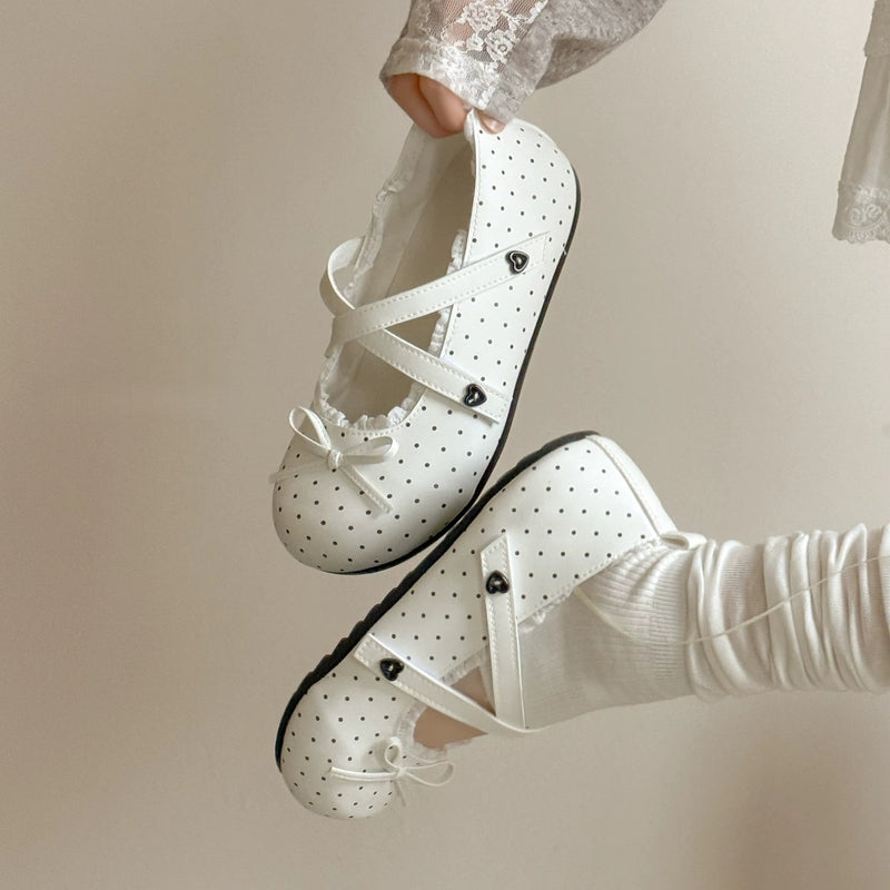 Flat Bottomed Shallow Mouth Single Shoe for Women - Ballet Style