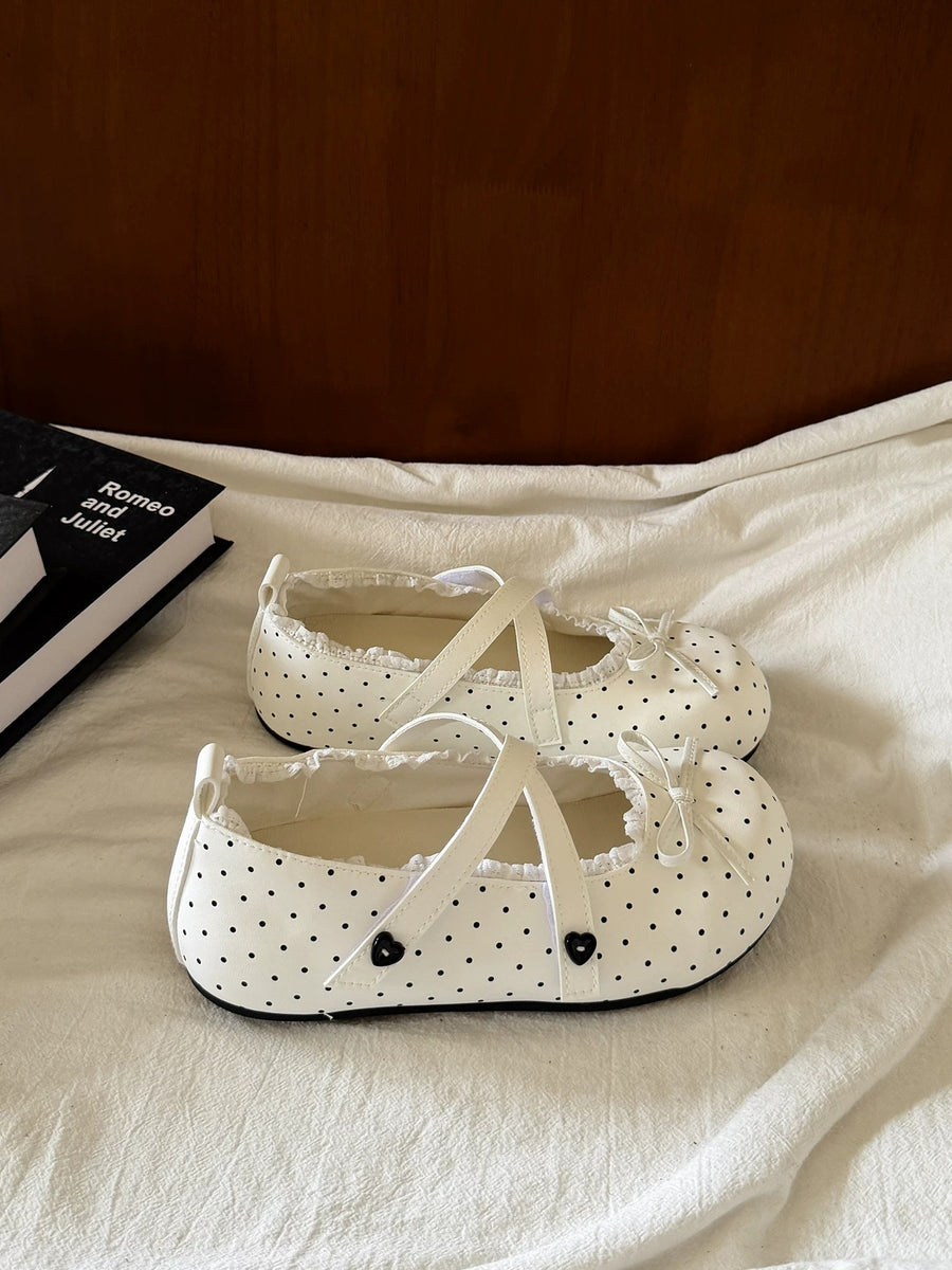 Flat Bottomed Shallow Mouth Single Shoe for Women - Ballet Style
