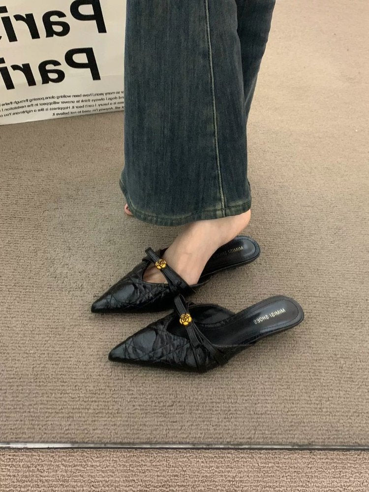 Chuyu French Style Mules - Versatile Slip-On Sandals for Women