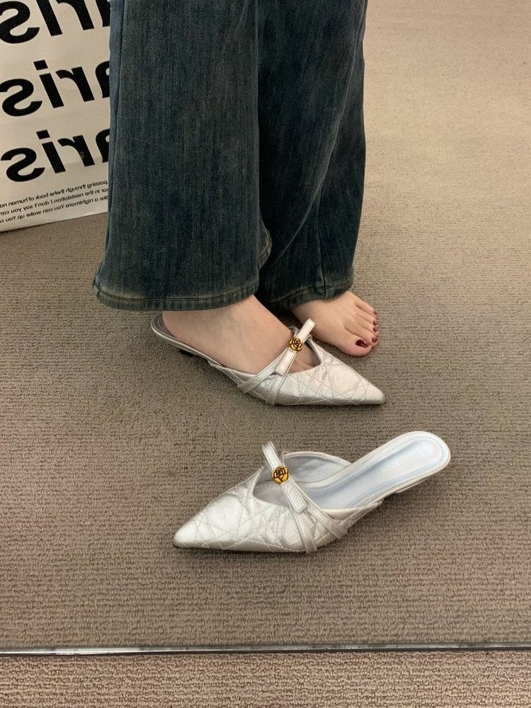 Chuyu French Style Mules - Versatile Slip-On Sandals for Women