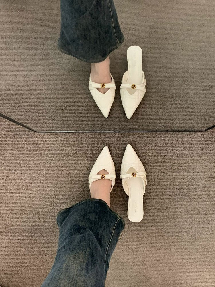 Chuyu French Style Mules - Versatile Slip-On Sandals for Women