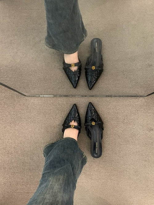 Chuyu French Style Mules - Versatile Slip-On Sandals for Women