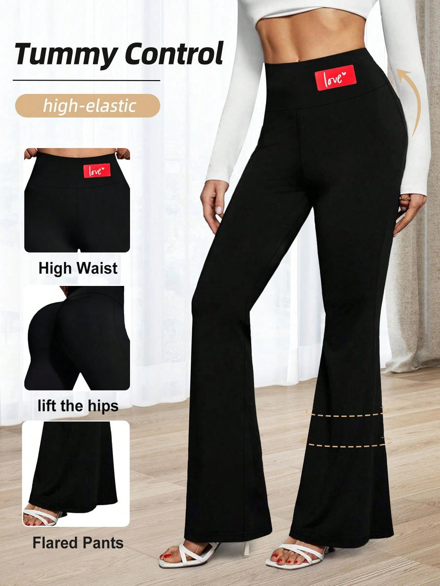 High Waisted Flare Leggings for Women - Stylish Yoga Pants