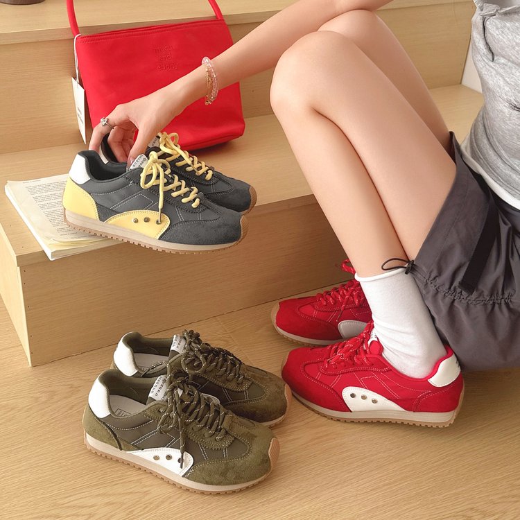 New Summer Women's German Trainer Sneakers - Lace-Up Platform